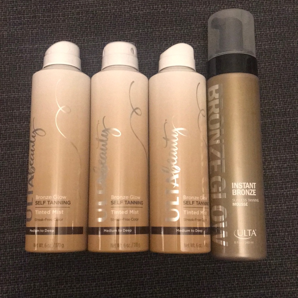 3 New Ulta Self Tanners Medium to Deep with Bonus